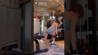 モデル TikToker 羽柴なつみ (@na0912mi) ジム トレーニング動画 #shorts