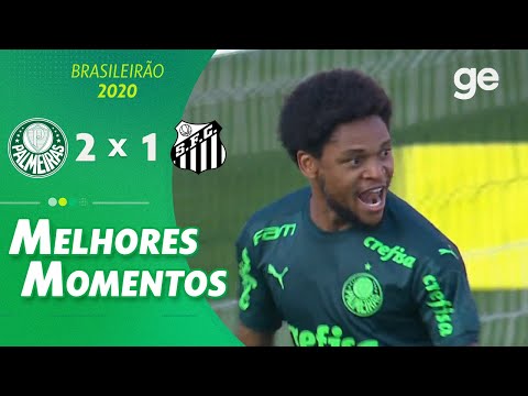 PALMEIRAS 2 X 1 SANTOS | MELHORES MOMENTOS | 5ª RODADA BRASILEIRÃO 2020 | ge.globo