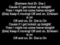 If I get Locked Up Tonight - Eminem (Lyrics)