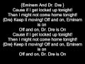 If I get Locked Up Tonight - Eminem (Lyrics ...