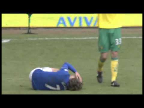 Nikica Jelavic drops to his knees quicker than a 50p whore
