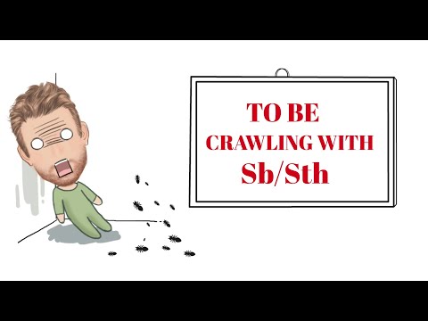 English Tutor Nick P Verb  Phrase (388) Be Crawling with Someone or Something - Animated