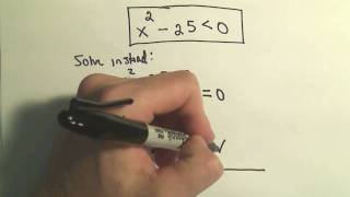 Solving Quadratic Inequalities - Example 2
