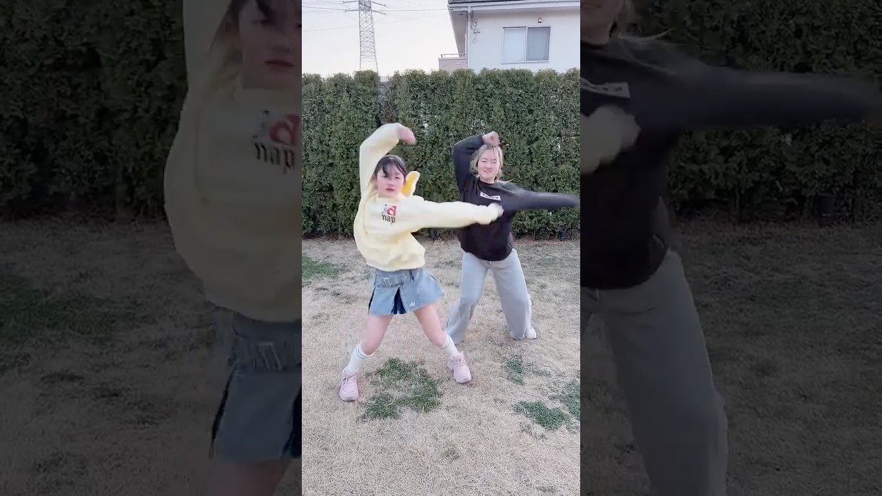 ダンス動画映えない😅アドバイスお願い (親投稿) #はねまり姉妹
