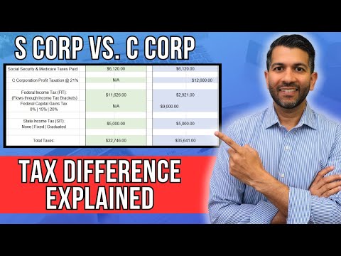 S Corp vs. C Corp Tax Differences EXPLAINED