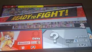 Super Smash Bros Ultimate Fatal Blooms In Moonlight Princess Daisy Is P1 And The CPU Is Random