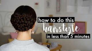 HOW TO DO THIS HAIRSTYLE IN LESS THAN 5 MINUTES | TUTORIAL