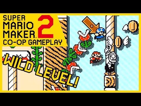 Super Mario Maker 2 Multiplayer This Is A TOUGH Level To Get In Co-op!