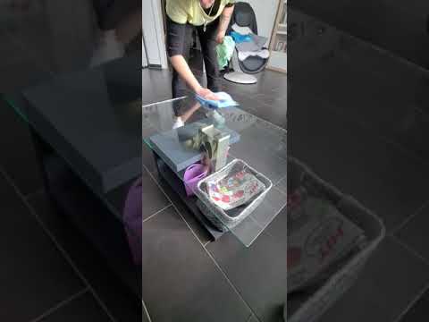 Glastisch mit dem Window Wonder Reinigen!