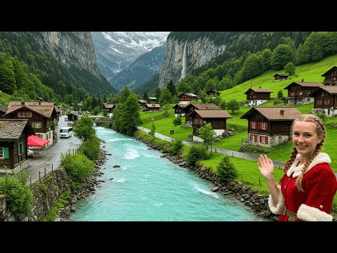 This is what life is like in the MOST BEAUTIFUL VILLAGE in Switzerland, Grindelwald, a Village fr...
