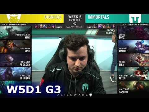 Dignitas vs Immortals | Week 5 Day 1 S10 LCS Spring 2020 | DIG vs IMT W5D1