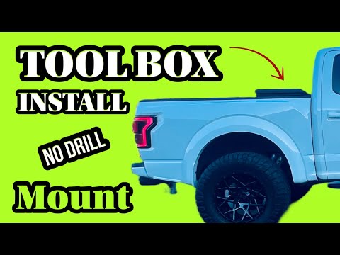 Black low profile TOOL BOX install. Must see!!!