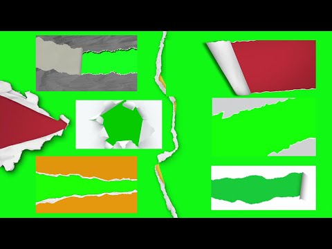 Green screen Paper Torn Animation Paper Torn Tear Animation Green screen After effects Premiere Pro