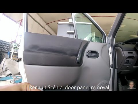Renault Scénic II (2003–2009) door panel removal