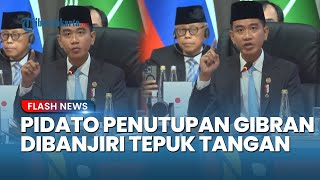 FULL Momen Gibran Tunjuk-tunjuk Saat Pidato di Penutupan KTT G20, Banjir Tepuk Tangan