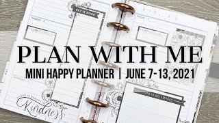 Plan with Me | Mini Happy Planner | June 7-13, 2021 #happyplanner