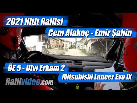 INCAR // 2021 Hitit Rallisi / Cem Alakoç - Emir Şahin / ÖE 5 - Ulvi Erkam / Mitsubishi Lancer Evo IX