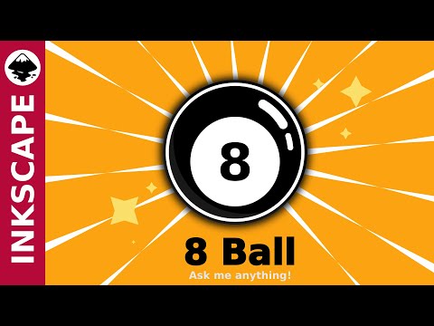 Inkscape Tutorial:  How to draw a 8 Ball