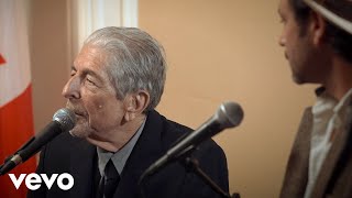 Leonard Cohen discusses lyric &quot;Hineni I&#39;m ready, my lord&quot; (You Want It Darker album press ...