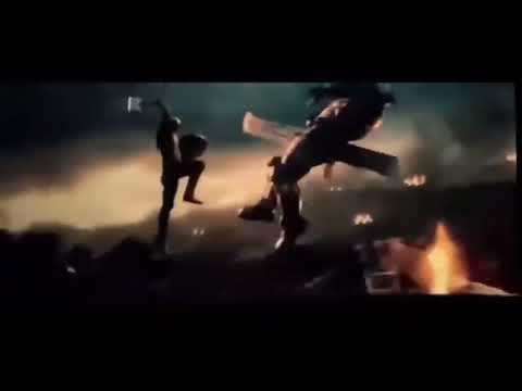 Captain America Vs Thanos break cap.s sheild and lift mjolir