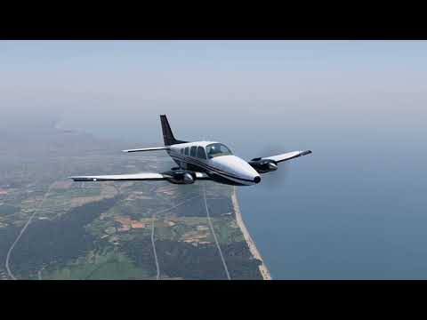 La Ceiba - Trujillo, en un Baron 58