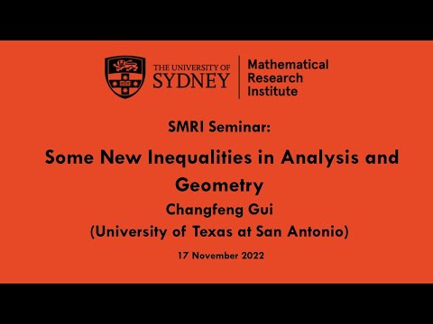 Changfeng Gui: Some New Inequalities in Analysis and Geometry