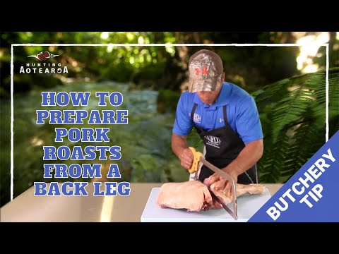How to prepare Pork Roasts from a back leg - Hunting Aotearoa Tip - Part 20