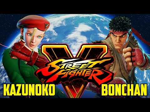 Street Fighter V | Bonchan (Cammy) Vs Kazunoko (Ryu) | 1080p 60FPS |