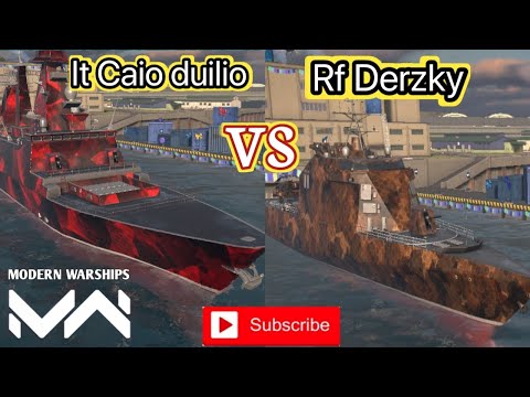 1 vs 1|Tier 2 | it caio duilio vs Rf derzky|which one is better ship? @nautical_gaming
