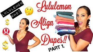 Lululemon Align Dupes! Part 1.