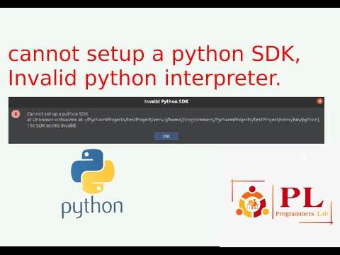 Cannot Setup A Python Sdk Invalid Python Interpreter For The Project Pycharm