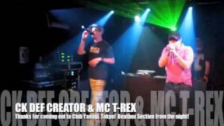 東京 TOKYO PARTY: JUNE 12TH, 2010: Club Yanagi: Ck Def Creator & Mc T-Rex,