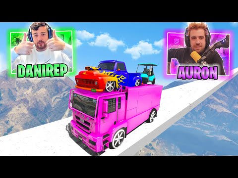 CARRERA COOPERATIVA CON AURONPLAY Y AMIGOS!! INCREIBLE! - GTA V ONLINE