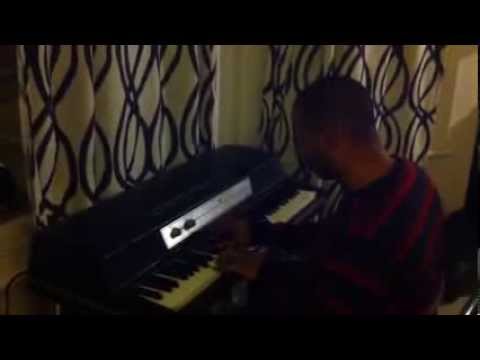 Pete Simpson in the yard