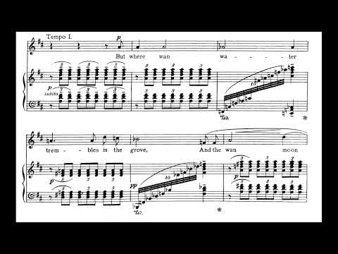 Vaughan Williams: The House of Life, six songs for voice and piano (1903) with score