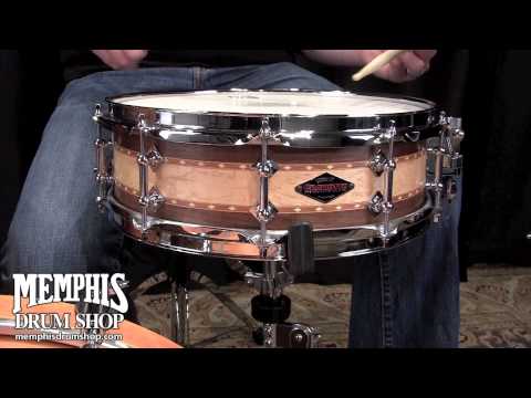 Craviotto 14 x 4.5 Custom Shop 45/45 Stacked Solid Walnut/Birdseye Maple/Walnut Snare Drum