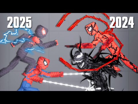 Spider-Man and Miles Team 2025 vs Venom and Carnage Team 2024