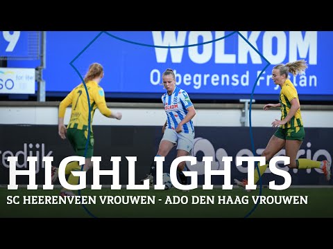 Nederlaag in eerste competitiewedstrijd | Highlights sc Heerenveen Vrouwen - ADO Den Haag Vrouwen