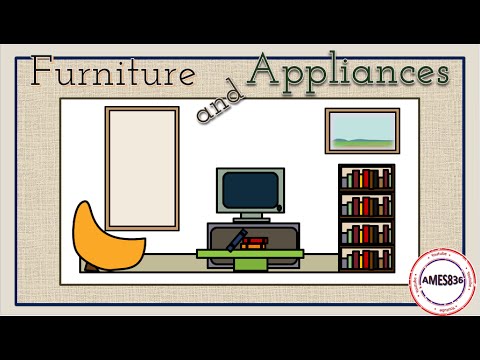 傢俱和電器 - 英語詞彙 (Furniture and Appliances - English Vocabulary)