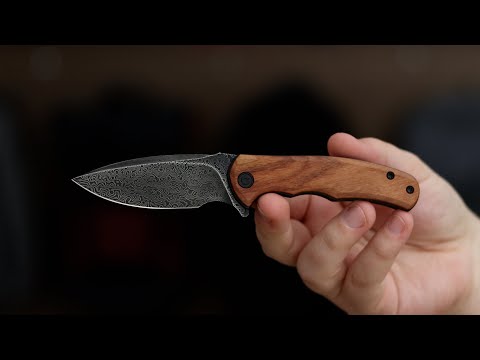 CIVIVI Mini Praxis With Hand Rubbed Damascus Blade And Guibourtia