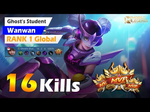 Top 1 Global Wanwan Super Deadly Crossbow Of Tang! Wanwan Wipe Out All! - by Ghost's Student - MLBB
