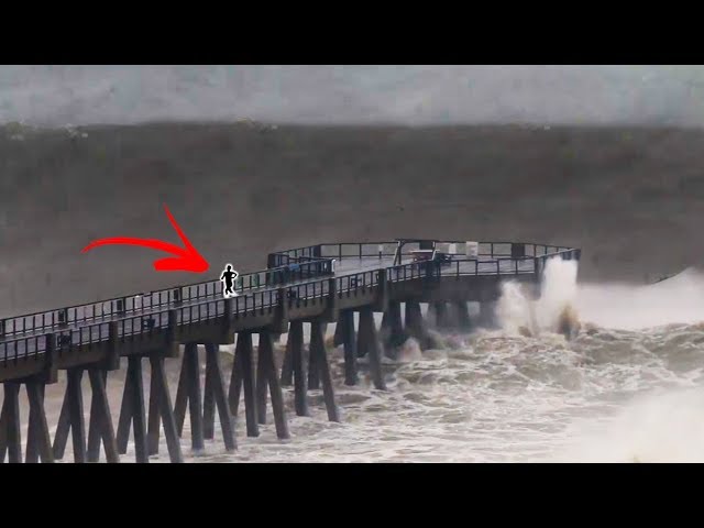 BIGGEST WAVES EVER IN FLORIDA!!! (Hurricane Michael Surf Gulf Coast) | JOOGSQUAD PPJT