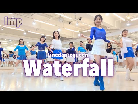 Waterfall Line Dance l Improver l 워터폴 라인댄스 l Linedancequeen