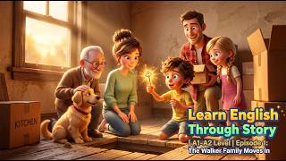 Learn English Through Story | A1-A2 Level | Episode 1: The Walker Family Moves In