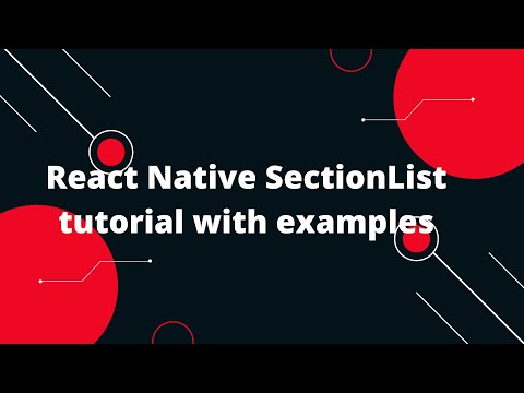 React Native Sectionlist Tutorial With Examples React Native Tutorial