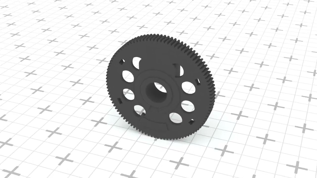 Rear wiper motor gear Volvo V70 Mk2 XC70 3D Print Model