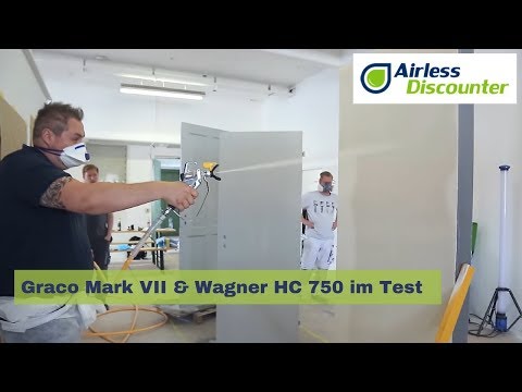 Graco Mark VII & Wagner HC 750 im Test mit Spachtel - Bagar Airliss G
