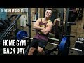 STUDENT HOME GYM BACK DAY WALKTHROUGH!