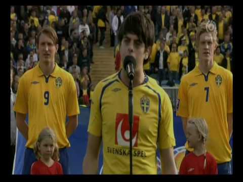 Kevin Borg - Malta and Sweden's National Anthems (Sweden - Malta 2009)