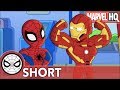 Spidey Iron Man Clean Up Ultron Marvel Super Hero Adventures One Big Mess SHORT